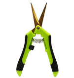 Load image into Gallery viewer, Viagrow Non Soft Grip Micro-Tip Pruning Snip Anti Resin Stick Shears, Curved 1-Pack
