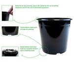 Load image into Gallery viewer, Viagrow 1 Gal. Black Black Plastic Nursery Pot (Pallet 5,950)
