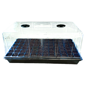 Viagrow Seedling Germination Kit with Tall 7 in. Dome, Tray, Insert and Seedling Media, 10 Pack