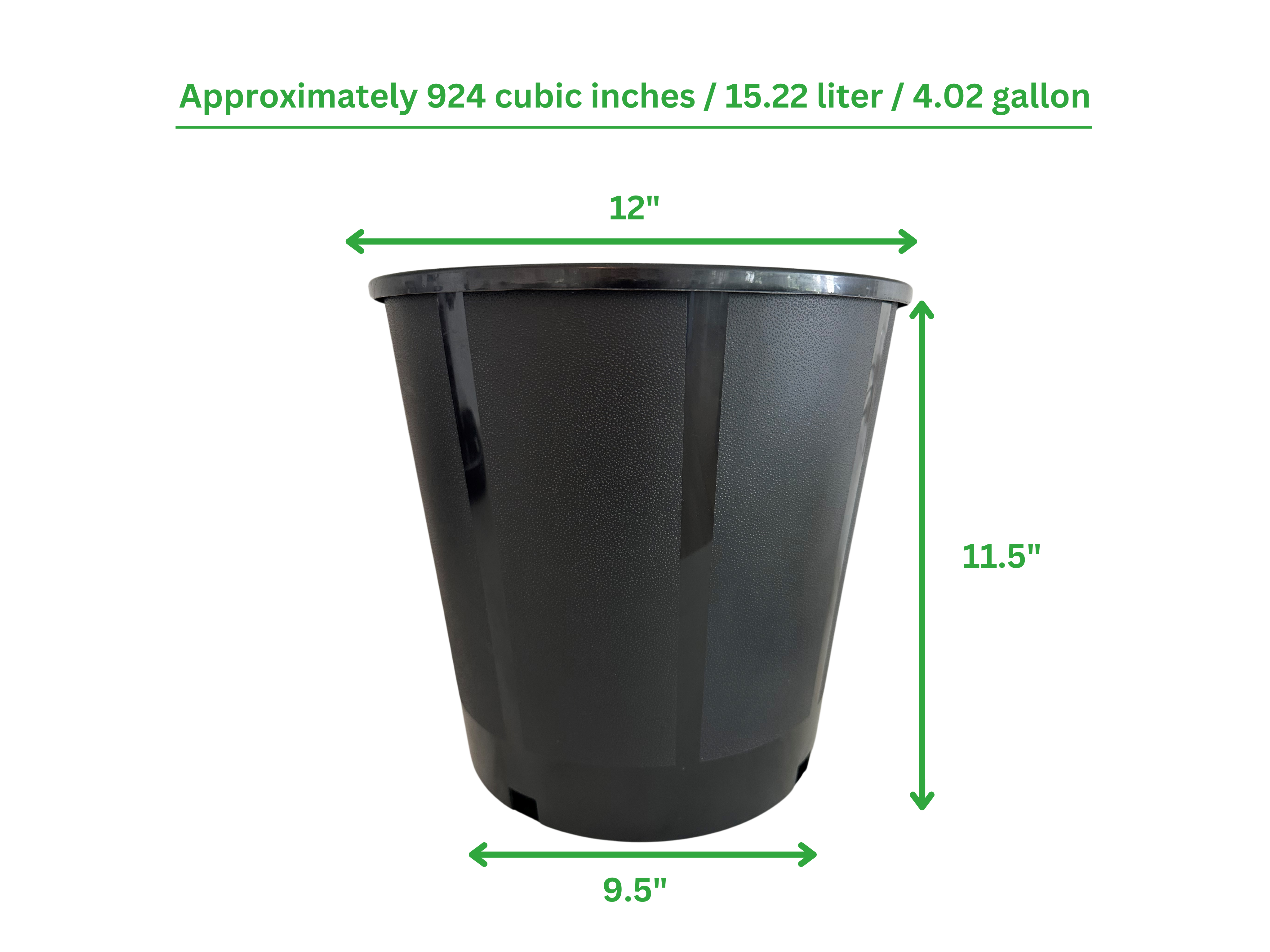 5 Gal. Nursery Trade Pots (4.02 Gallon / 15.19 Liters) 640 Partial Pallet