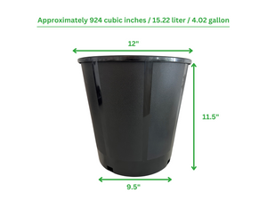 Viagrow 5 Gal Nursery Pot Container Garden (4.02 gal/15.19l) 5-Pack with Coconut Coir