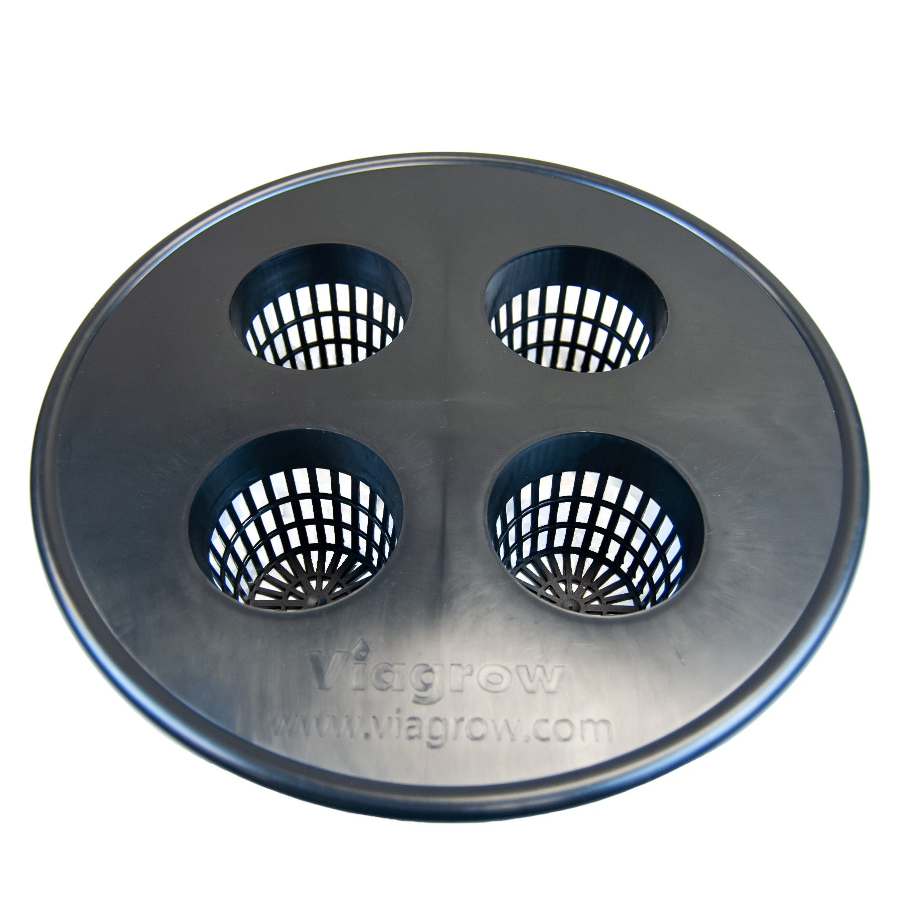 Viagrow Net Pot, 4 inch Mesh Bucket Lid, 3 in. Net Pot Sites x 4 (5 Pack), Perfect for 5 Gallon and 3.5 Gallon Buckets