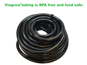 Viagrow Vinyl Multipurpose Irrigation Tubing(100ft, 3/4 inch ID-1 inch OD), Case of 6