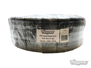 Viagrow Vinyl Multipurpose Irrigation Tubing(100ft, 3/4 inch ID-1 inch OD), Case of 6