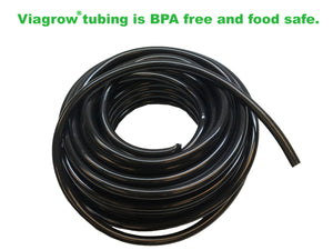 Viagrow Vinyl Multi-Purpose Irrigation Tubing (100ft, 1/2 ID-5/8 OD), Case of 6