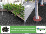 Load image into Gallery viewer, Viagrow Black Rubber Playground &amp; Landscape Mulch, NO Dye 75 cf pallet of 50 bags / 2.77 Cubic Yards / 2000lbs

