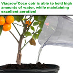 Cargar imagen en el visor de la galería, Viagrow 5 Gal Nursery Pot Container Garden (4.02 gal/15.19l) 5-Pack with Coconut Coir
