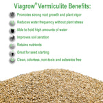 Load image into Gallery viewer, Viagrow Horticultural Vermiculite, 29.9 Quarts / 1 cubic FT / 7.5 gallons / 28.25 liters, Pallet of 80
