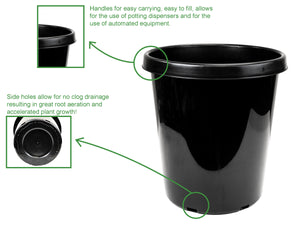 Viagrow 10 Gallon Nursery Pot, 5 Pack