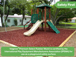 Charger l&#39;image dans la galerie, Viagrow Red Rubber Playground &amp; Landscape Mulch, 75 cf pallet / 50 bags 1.5cf each / 2.77 Cubic Yards / 2000lbs
