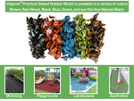 Load image into Gallery viewer, Viagrow Black Rubber Playground &amp; Landscape Mulch, NO Dye 75 cf pallet of 50 bags / 2.77 Cubic Yards / 2000lbs

