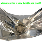 Cargar imagen en el visor de la galería, Viagrow Mylar Reflective Material, 100 feet, White/Silver, (Case of 6)
