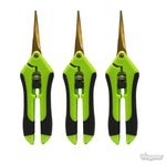 Charger l&#39;image dans la galerie, Viagrow Non Soft Grip Micro-Tip Pruning Snip Anti Resin Stick Shears, Curved 3-Pack
