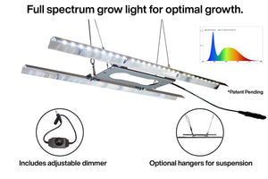 Viagrow Seedling Station Kit with LED grow light, propagation dome 4x durable propagation tray
