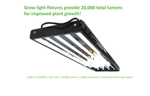 ViaVolt 4 ft. T5 High 1-Bulb Output Fluorescent Grow Light Fixture, (Pallet of 35)