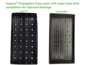 Viagrow 1020 Garden Growing Trays with Drain Holes 10" x 20", 100 Pack