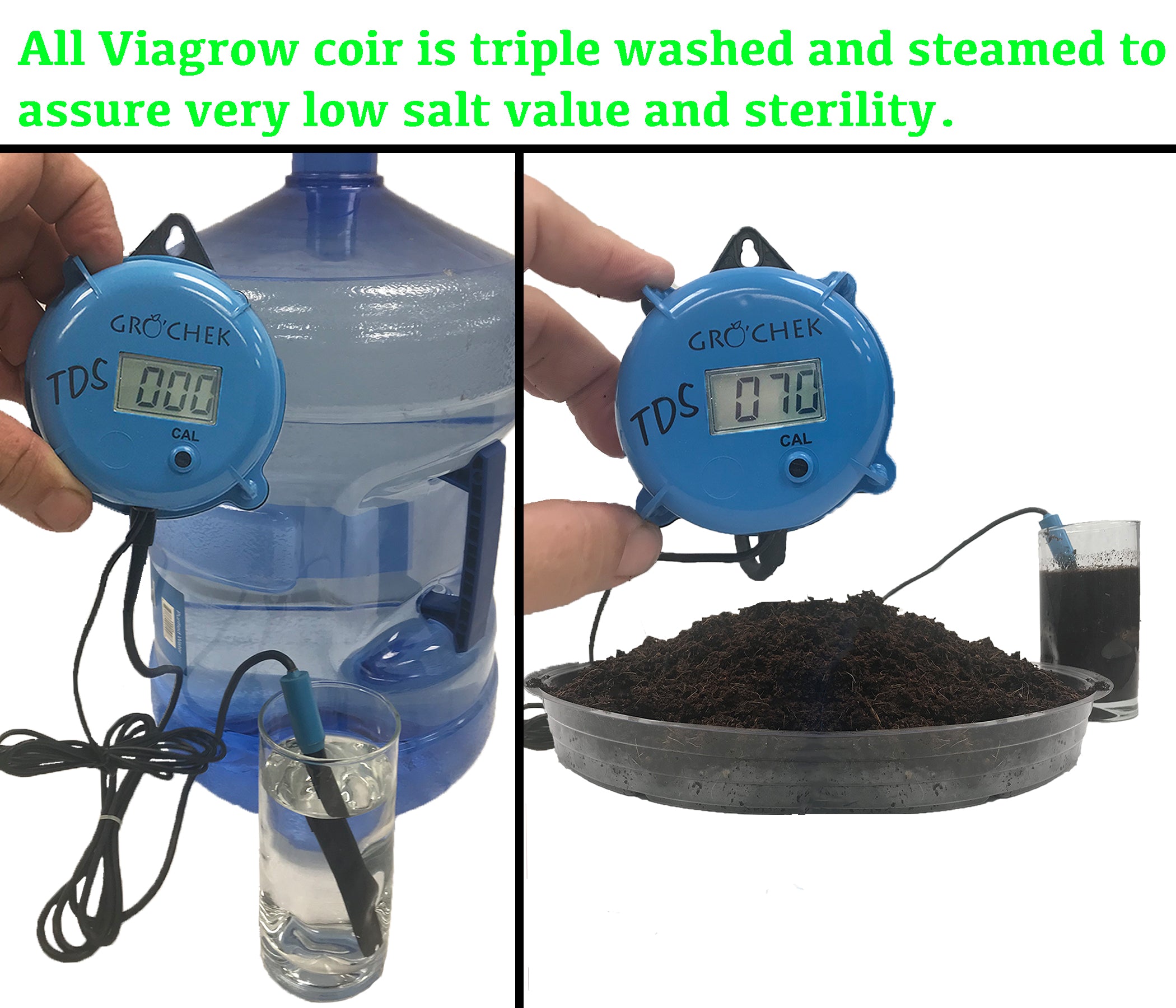 Viagrow Propagation Seedling & Mushroom Cultivation, Coco Coir Growing Media, 10-Pack