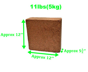 ViaGrow 11 lb. Bloque de fibra de coco de medios sin suelo (paleta de 222 ladrillos)
