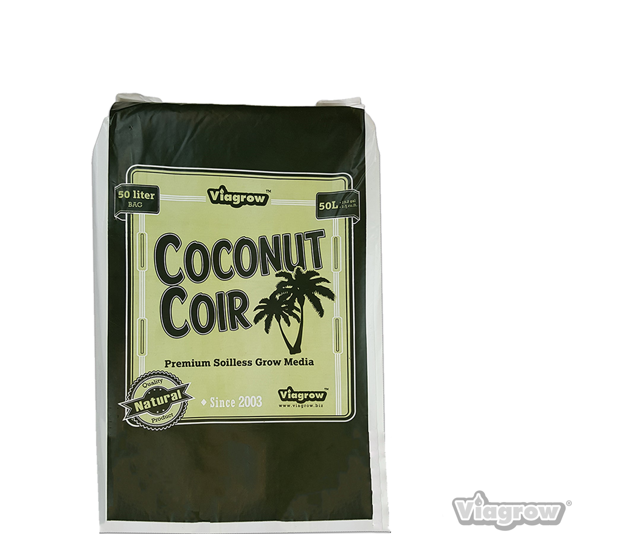 ViaGrow 1,5 cu. Sac de culture sans sol en coco de coco (palette de 65 sacs)