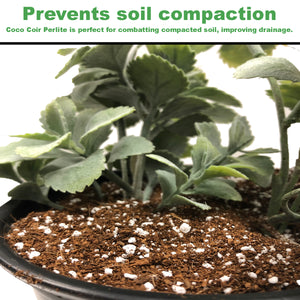 Viagrow Coco Coir Plus Perlite, Premium Grow Media, 70% Coir 30% Perlite, Resists Compaction, Indoor and Outdoor Gardening 50liter / 53 quarts / 1.7 cubic ft / 13.3 gal / 12KGS, Pallet of 72 Bags