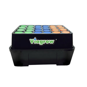 Viagrow VCLN24 Clone Machine Système hydroponique aéroponique 24 sites, simple, noir