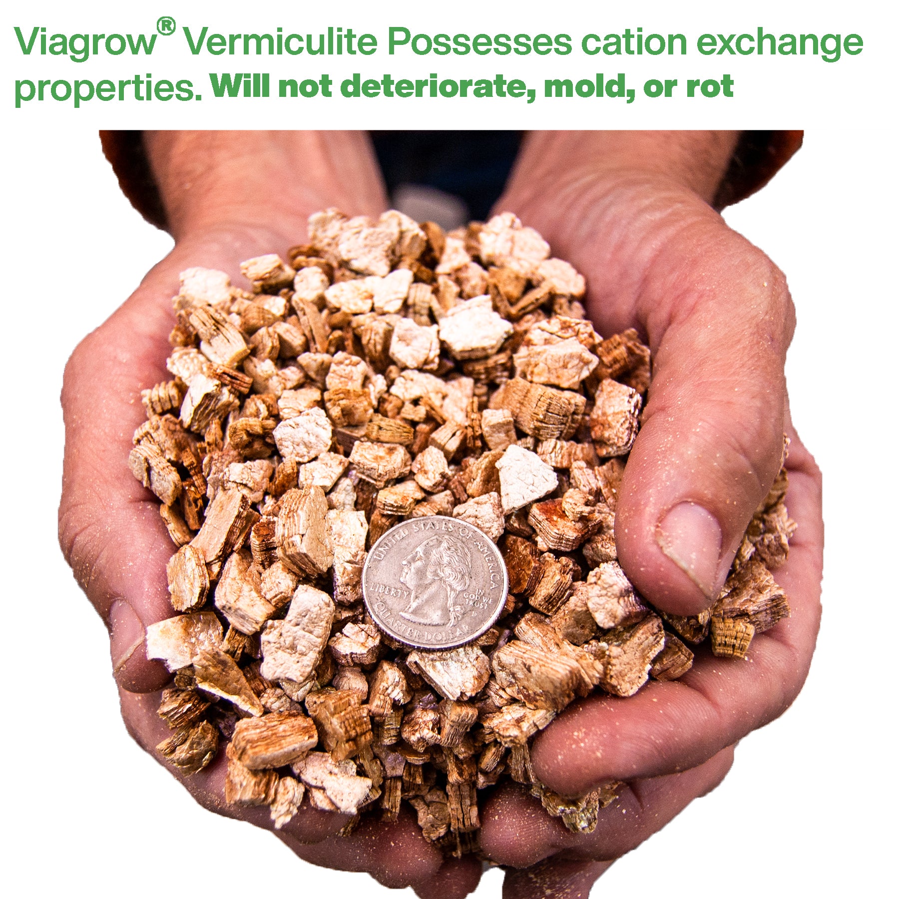 Viagrow Coarse and Chunky Vermiculite by Viagrow, Made in America (16 Qts / 4 Gallons / .53 CF /), Pallet of 100