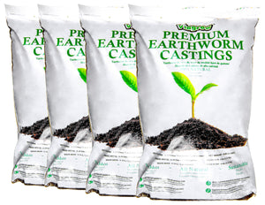 Viagrow Premium Earthworm Castings, Soil Builder, Soil Amendment (4 Pack, 6 Lbs)