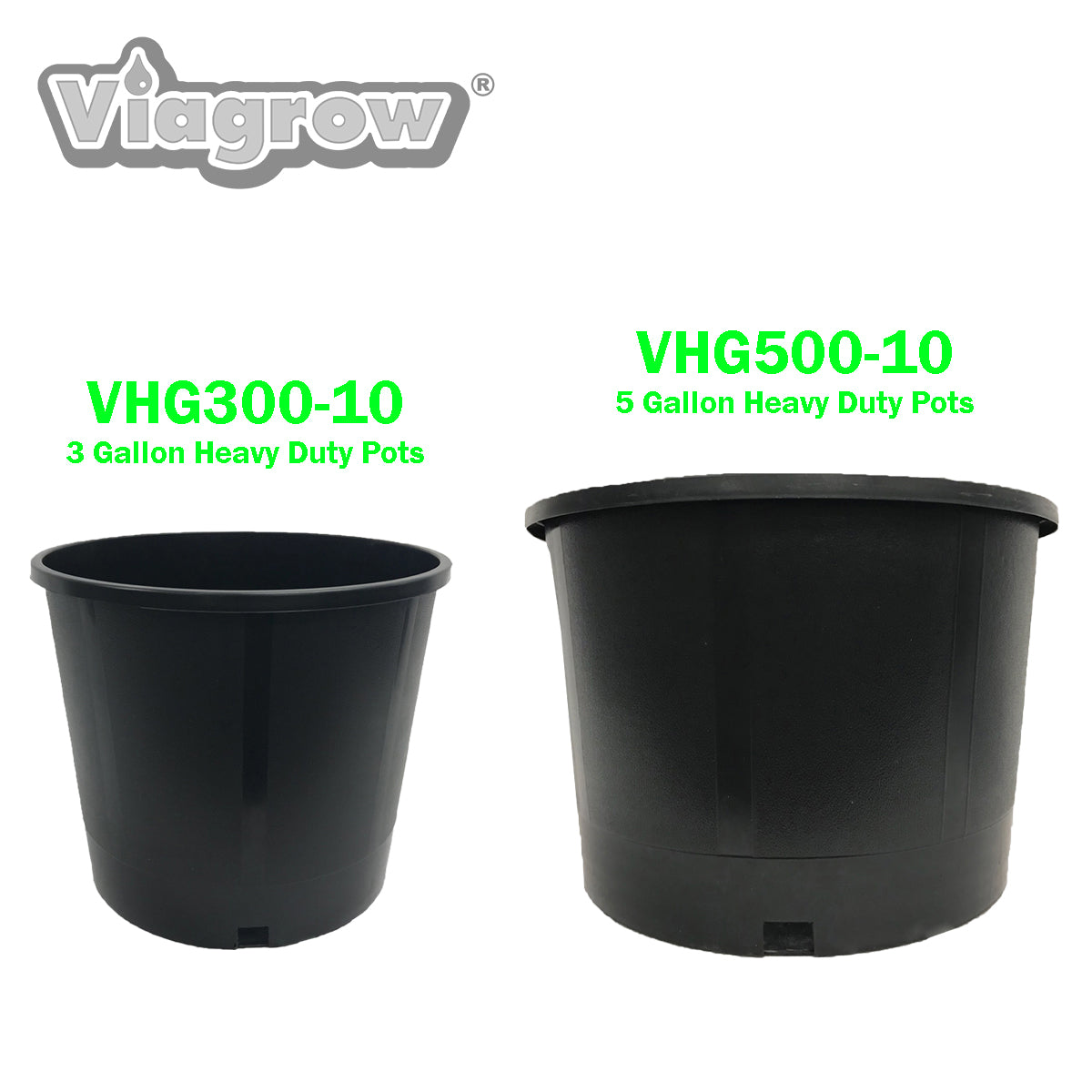 Viagrow Heavy Duty Pot, 5 Gallon (5 pack)