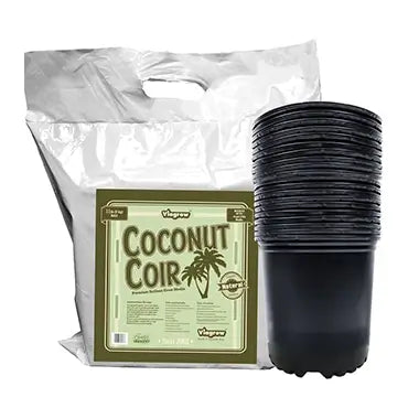 Viagrow 1 Gal Nursery Pot Container Garden (3.78l) 21-Pack with Coconut Coir