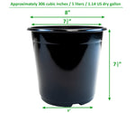 Load image into Gallery viewer, Viagrow 1 Gal. Black Black Plastic Nursery Pot (Pallet 9,800)
