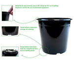 Load image into Gallery viewer, Viagrow 1 Gal. Black Black Plastic Nursery Pot (Pallet 9,800)
