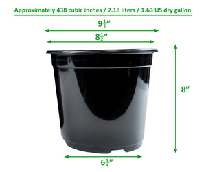 2 gallons. Pots de pépinière en plastique (7,57 l) Palette - 6 000 unités