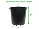 Cargar imagen en el visor de la galería, Viagrow 3 Gal Nursery Pots Container Garden (11.36L) 7-Pack with Coconut Coir
