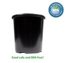 Cargar imagen en el visor de la galería, Viagrow 1/2 Gallon Nursery Pot Container Garden, (0.62 gal/2.5qt/2.37), 50-Pack with Coconut Coir
