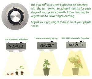 Viavolt 100X LED Grow Light COB, With Cree LED Chip, Full spectrum 6500K / 65w (Case of)