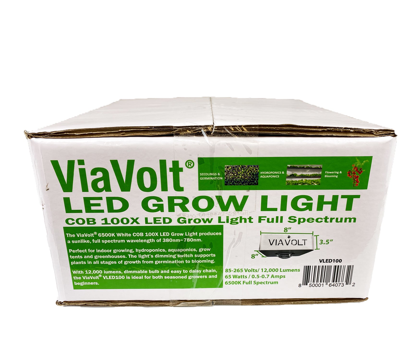 Viavolt 100X LED Grow Light COB, With Cree LED Chip, Full spectrum 6500K / 65w (Case of)
