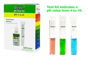 Kit de contrôle et de test de pH haut et bas Viagrow (paquet de 25)