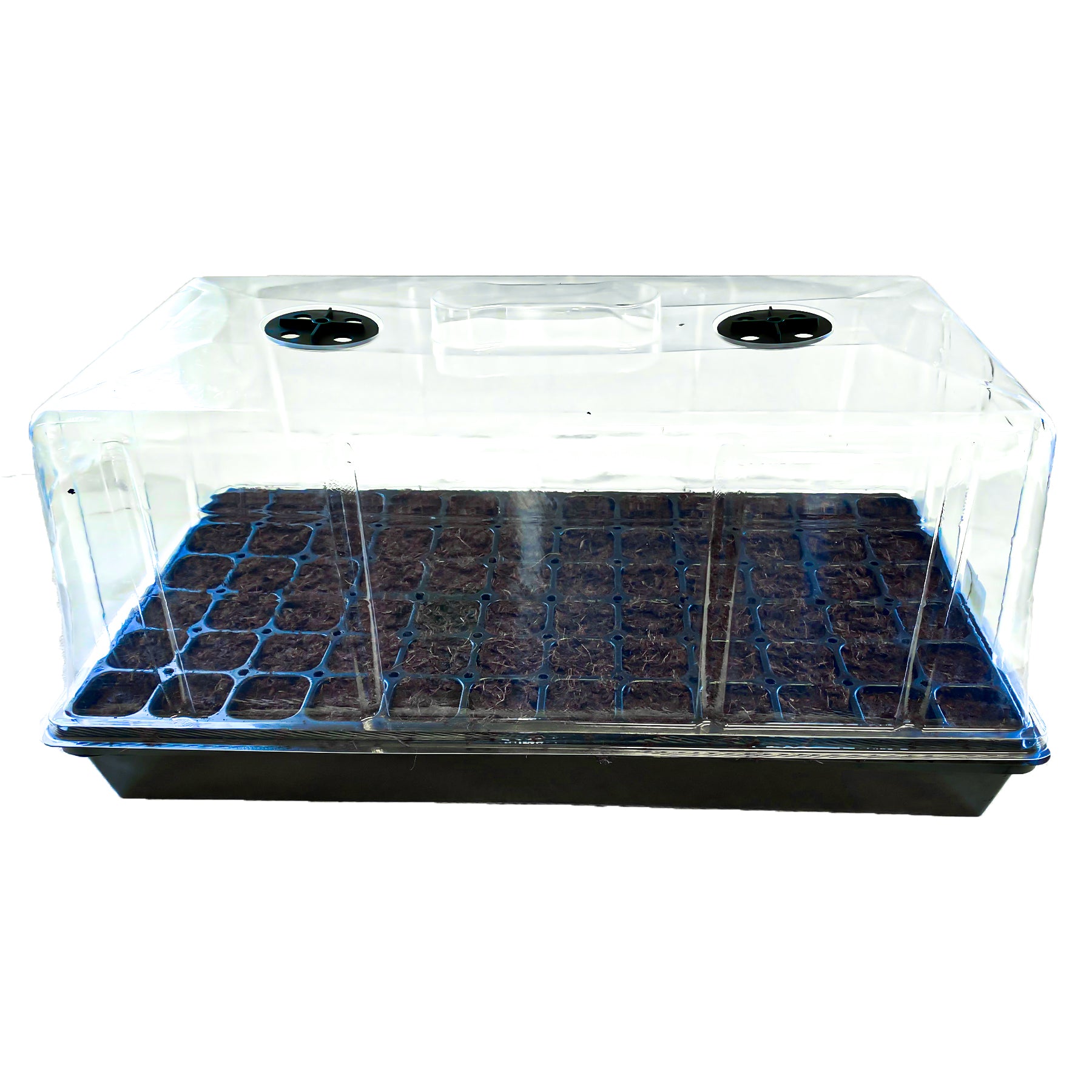 Viagrow Seedling Germination Kit with Tall 7 in. Dome, Tray, Insert and Seedling Media, 5 Pack