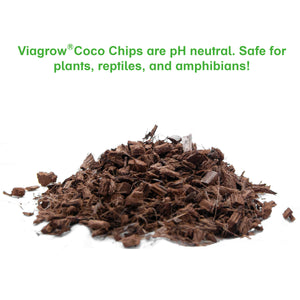 Viagrow 72 Qt. / 68 l / 18 Gal. Premium Coconut Reptile Substrate Coco Coir Chips, 2-Pack