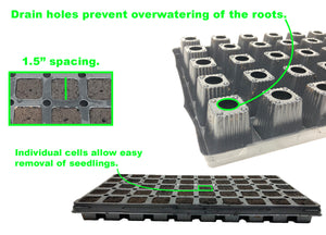 Viagrow 50 Site Pro Plugs with Tray, Insert and Tall Dome