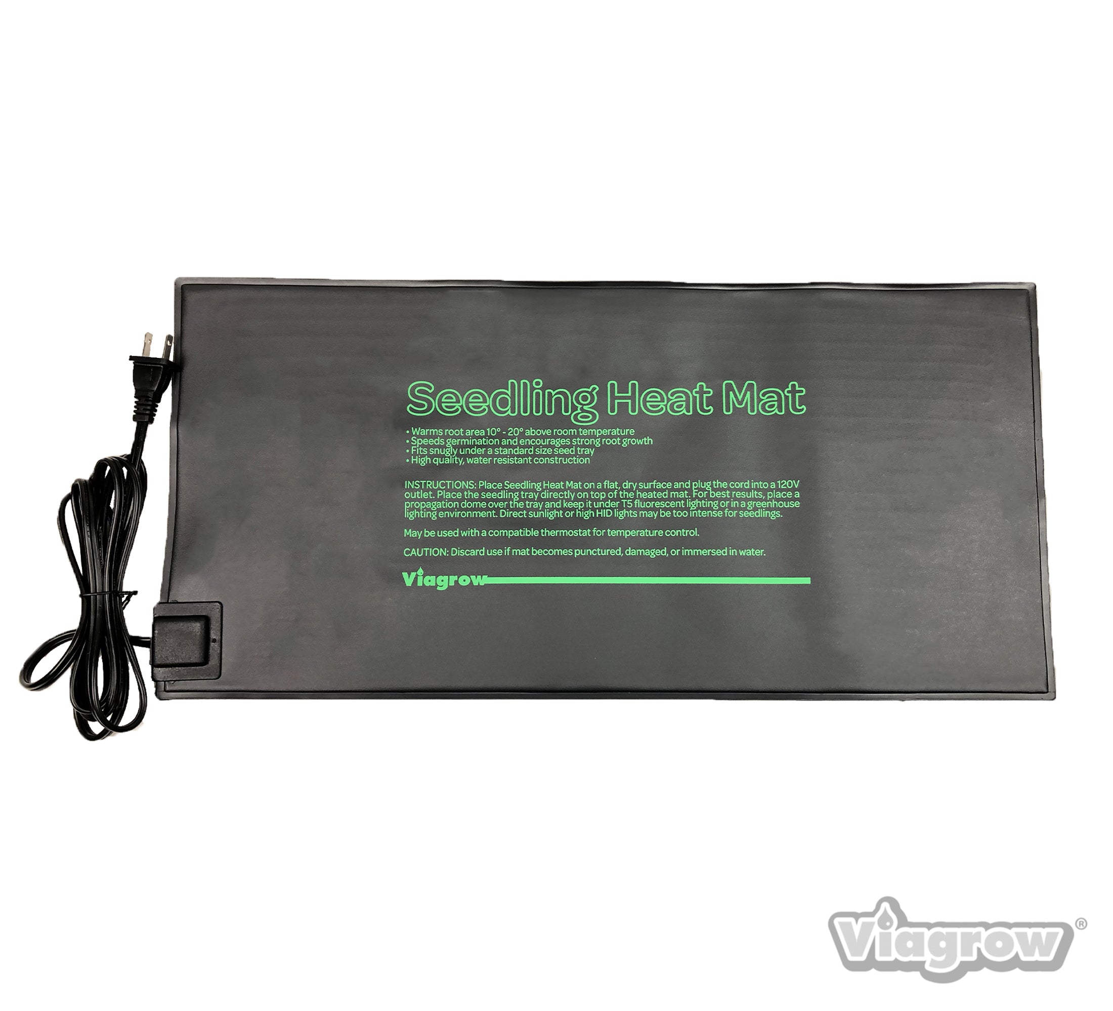 Viagrow 20.5 in. x 8.5 in. Seed Propagating Seedling Heat Mat (25 count)