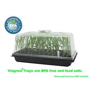 Viagrow Propagation Starter Seedling Trays, No Holes (20-Pack)