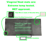 Cargar imagen en el visor de la galería, Viagrow Single Propagation Kit with MET Standard Heat Mat, Thermostat, Black
