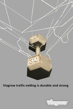 Charger l&#39;image dans la galerie, Viagrow Heavy-Duty Polyester Plant Trellis Netting, 5 X 15&#39;, Case of 25
